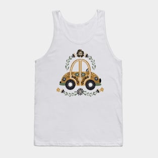 Folk Floral Car Tank Top